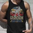 Fun Grandsonsaurus Rex Dinosaur Grandson Saurus Family Unisex Tank Top Gifts for Him