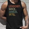 Funny 44 Years Old 44Th Birthday Gifts March 1975 Unisex Tank Top Gifts for Him