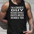 Funny Concrete Gift For Men Construction Worker Men Women Tank Top Graphic Print Unisex Gifts for Him