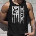 Funny Mens Cheer Dad Vintage American Flag Father Unisex Tank Top Gifts for Him