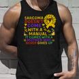 Funny Sarcoma Mother Quote Sunflower With Butterflies Unisex Tank Top Gifts for Him