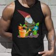 Gartenzwerg Gartenarbeit Landschaftsgärtner Pflanzen Garten Tank Top Geschenke für Ihn