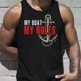 Gift For Boat Captain - My Boat My Rules Unisex Tank Top Gifts for Him