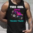 This Girl Loves Monster Trucks Pink Monster Truck Girl Tank Top Gifts for Him