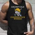 Grumpy Old Construction Worker Unisex Tank Top Gifts for Him