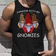 Hanging With My Gnomies Funny Gnome Friend Christmas Unisex Tank Top Gifts for Him