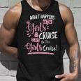 What Happens On The Cruise Stays On The Cruise Girls Weekend Tank Top Gifts for Him