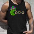 Hat Eating King Cakes Funny Mardi Gras New Orleans Carnival Unisex Tank Top Gifts for Him
