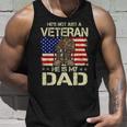 He Is My Veteran Dad American Flag Veterans Day Unisex Tank Top Gifts for Him