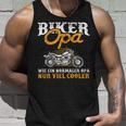 Herren Biker Opa Cooler Motorrad Fahrer Großvater Geschenk Tank Top Geschenke für Ihn