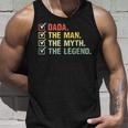 Herren Dada The Man The Myth The Legend Vatertag Unisex TankTop Geschenke für Ihn