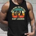 Herren Dart Opa Großvater Dartsspieler Darts Tank Top Geschenke für Ihn