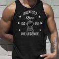 Herren Grillmeister Opa Die Legende Tank Top Geschenke für Ihn