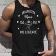 Herren Grillmeister Papa Die Legende Tank Top Geschenke für Ihn