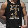 Herren Pferd Isländer Papa Vater Vatertag Reiter Tank Top Geschenke für Ihn