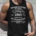 Herren Vintage Der Mann Mythos Die Legende 1983 40 Geburtstag Tank Top Geschenke für Ihn