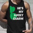 Hes My Lucky Charm Funny St Patricks Day Couple Unisex Tank Top Gifts for Him
