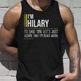Hilary Name Gift Im Hilary Im Never Wrong Unisex Tank Top Gifts for Him