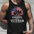 I Am A Dad Grandpa And A Veteran Nothing Scares Me Usa Gift V3 Unisex Tank Top Gifts for Him