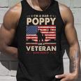 I Am A Dad Poppy Veteran Nothing Scares Me Papa Fathers Day Unisex Tank Top Gifts for Him