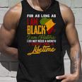 I Am Black History Lifetime Cool Black History Month Pride V2 Unisex Tank Top Gifts for Him
