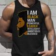 I Am Black Man Powerful Leader Black King African American V2 Unisex Tank Top Gifts for Him