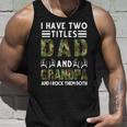 I Have Two Titles Dad And Grandpa Hunting Deer Unisex Tank Top Gifts for Him