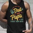 I Have Two Titles Dad And Step Dad Funny Fathers Day 2022 Unisex Tank Top Gifts for Him