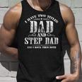 I Have Two Titles Dad And Step Dad Men Retro Decor Bonus Dad V7 Unisex Tank Top Gifts for Him