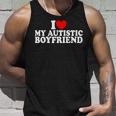 I Heart My Autistic Boyfriend I Love My Autistic Boyfriend Unisex Tank Top Gifts for Him