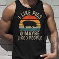 I Like Pigs And Maybe Like 3 People Pig Lover Farm Gifts Unisex Tank Top Gifts for Him