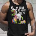 I Love To Hunt Eggs Happy Easter Day DinosaurRex Eggs Unisex Tank Top Gifts for Him