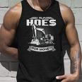 I Run Hoes For Money Construction Workers Funny V2 Men Women Tank Top Graphic Print Unisex Gifts for Him