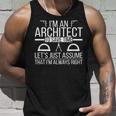 Ich Bin Ein Architekt Architekturarchitekten V3 Tank Top Geschenke für Ihn