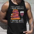 Was Ich Lese Bücher Trinke Wein Tank Top Geschenke für Ihn
