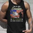 Im A Dad Grandpa Veteran Nothing Scares Me Fathers Day Gift Unisex Tank Top Gifts for Him