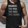 Ingenieur Tribut Unisex TankTop Der Mann, Der Held, Die Legende Schwarzes Statement-Unisex TankTop Geschenke für Ihn