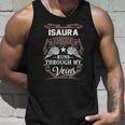 Isaura Name- Isaura Blood Runs Through My Unisex Tank Top Gifts for Him