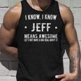 Jeffrey Bedeutet Genial Perfekter Bester Jeff Unisex TankTop Geschenke für Ihn