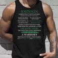 Johnson Name Gift Johnson Completely Unexplainable Unisex Tank Top Gifts for Him