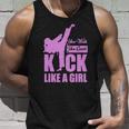 Kick Like A Girl T-Shirt Karate Taekwondo Men Women Tank Top Graphic Print Unisex Gifts for Him