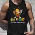 Be Kind Autism Awareness Puzzle Bee Dabbing Support Kid Girl Tank Top Gifts for Him