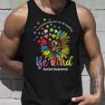 Be Kind Autism Awareness Puzzle Pieces Sunflower Autism Mom Tank Top Gifts for Him