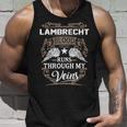 Lambrecht Name Gift Lambrecht Blood Runs Through My Veins V2 Unisex Tank Top Gifts for Him