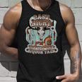 Last-Night We Let The Liquor Talk Cow Skull Western Country Tank Top Gifts for Him