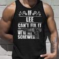 Lee Gift Name Fix It Funny Birthday Personalized Dad Idea Unisex Tank Top Gifts for Him