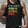 Legend Since April 1983 Funny 40Th Birthday 40 Years Old Unisex Tank Top Gifts for Him