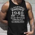 Legenden 1948 Geboren Unisex TankTop, 75. Geburtstag Mann Feieridee Geschenke für Ihn