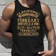 Legenden Februar 1933 - 90. Geburtstag Mann Unisex TankTop, Retro Design Geschenke für Ihn