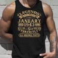 Legenden Wurden Im Januar 1943 Geschenk 80 Geburtstag Mann V2 Tank Top Geschenke für Ihn